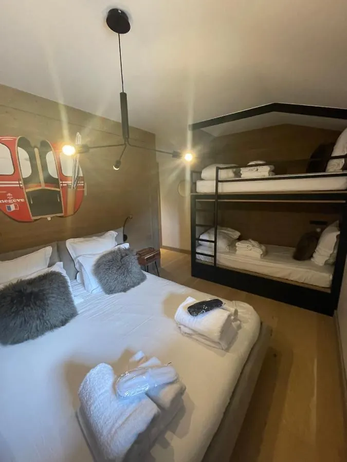 Appartement Standing Face Mont Blanc Piscine 메게브